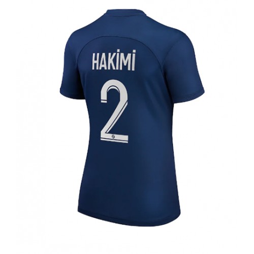 Fotbalové Dres Paris Saint-Germain Achraf Hakimi #2 Dámské Domácí 2022-23 Krátký Rukáv
